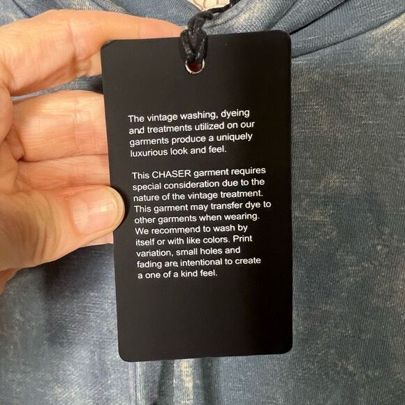 Chaser Funnel Neck Shirttail Dress Denim Mineral Blue NWT! - Picture 5 of 11